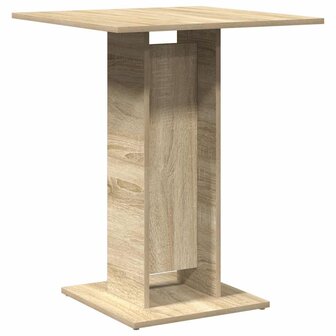 Bistrotafel 60x60x75 cm bewerkt hout sonoma eikenkleurig 6