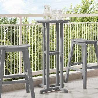 Bartafel Lichtgrijs 55 x 55 x 107 cm HDPE 1