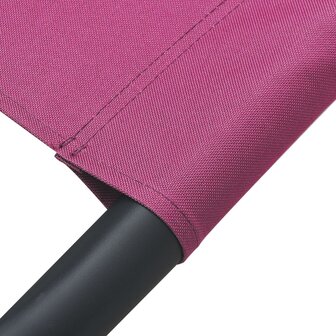 Loungebed met luifel roze 6
