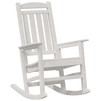 Tuin Schommelstoel 3 pcs Wit 38 x 38 x 46cm Kunststof 5