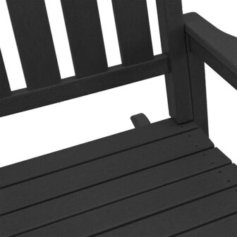Tuin Schommelstoel 3 pcs Zwart 38 x 38 x 46cm Kunststof 8