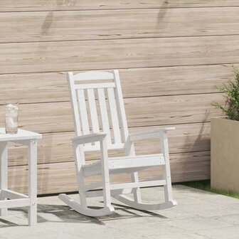 Tuin Schommelstoel Wit 70 x 92 x 108cm HDPE 1