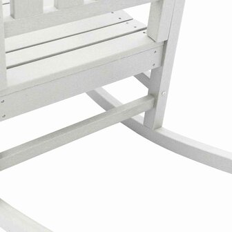Tuin Schommelstoel Wit 70 x 92 x 108cm HDPE 7