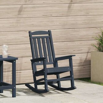 Tuin Schommelstoel Marineblauw 70 x 92 x 108cm Kunststof 1