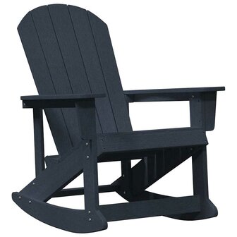 Adirondack Schommelstoel Marineblauw 73.5 x 92 x 90cm Kunststof 2