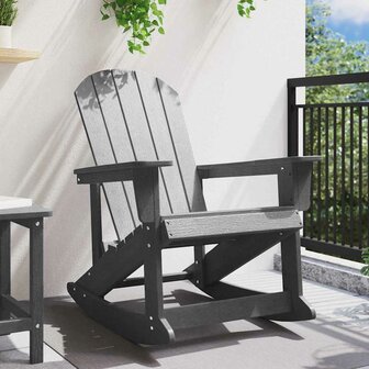 Adirondack Schommelstoel Lichtgrijs 73.5 x 92 x 90cm Kunststof 3