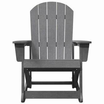 Adirondack Schommelstoel Lichtgrijs 73.5 x 92 x 90cm Kunststof 4