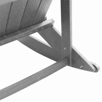 Adirondack Schommelstoel Lichtgrijs 73.5 x 92 x 90cm Kunststof 8
