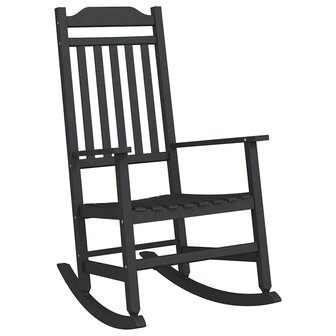 Schommelstoel Zwart 65 x 84 x 114 cm Polyetheen 2