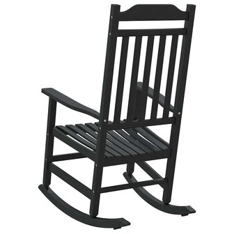 Schommelstoel Zwart 65 x 84 x 114 cm Polyetheen 6