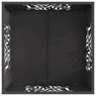 Vuurkorf Zwart 60 x 60 x 40 cm Koudgewalst staal 6