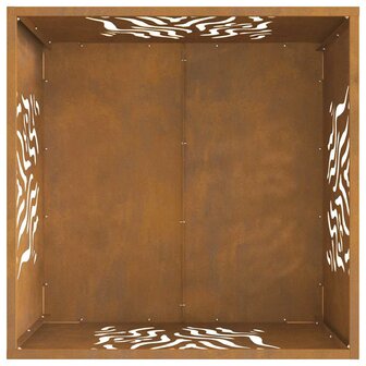 Vuurkorf Bruin 60 x 60 x 40 cm Cortenstaal 7
