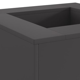 Vuurkorf Zwart 60 x 60 x 30 cm Koudgewalst staal 5