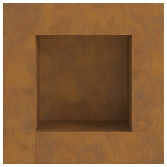 Vuurkorf Bruin 80 x 80 x 40 cm Cortenstaal 7