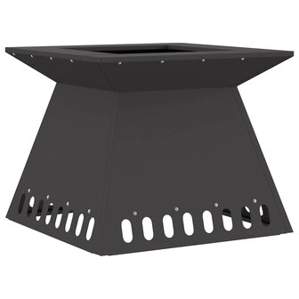 Vuurkorf Zwart 48 x 48 x 40 cm Koudgewalst staal 2
