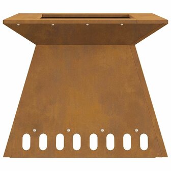 Vuurkorf Bruin 48 x 48 x 40 cm Cortenstaal 6