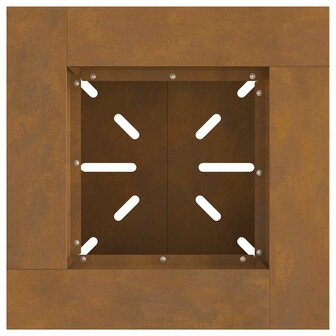 Vuurkorf Bruin 48 x 48 x 40 cm Cortenstaal 7