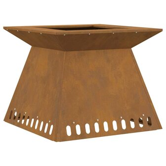 Vuurkorf Bruin 60 x 60 x 50 cm Cortenstaal 2
