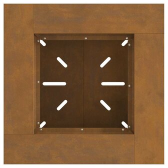 Vuurkorf Bruin 60 x 60 x 50 cm Cortenstaal 7