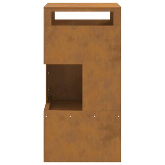 Vuurkorf Bruin 50 x 50 x 100 cm Cortenstaal 6