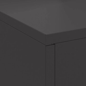 Vuurkorf Zwart 60 x 40 x 96 cm Koudgewalst staal 8