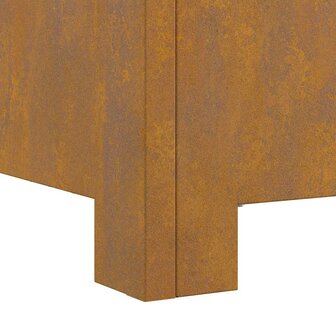 Vuurkorf Bruin 60 x 60 x 30 cm Cortenstaal 9