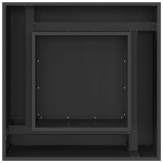 Vuurkorf Zwart 80 x 80 x 40 cm Koudgewalst staal 6