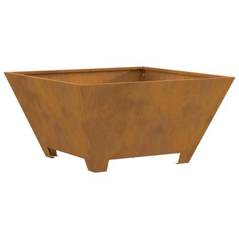 Vuurkorf Bruin 60 x 60 x 30 cm Cortenstaal 2