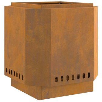 Vuurkorf Bruin 48 x 48 x 51 cm Cortenstaal 2