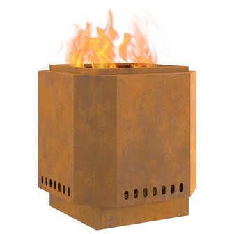 Vuurkorf Bruin 48 x 48 x 51 cm Cortenstaal 3