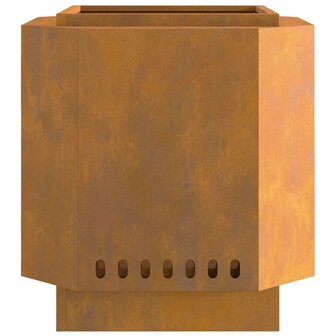 Vuurkorf Bruin 48 x 48 x 51 cm Cortenstaal 6