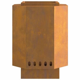 Vuurkorf Bruin 38 x 38 x 51 cm Cortenstaal 6