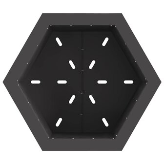 Vuurkorf Zwart 58 x 58 x 51 cm Koudgewalst staal 6