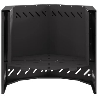Vuurkorf Zwart 58 x 58 x 51 cm Koudgewalst staal 8