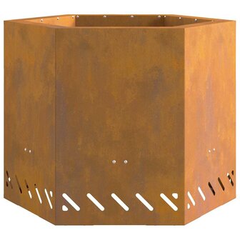 Vuurkorf Bruin 58 x 58 x 51 cm Cortenstaal 6