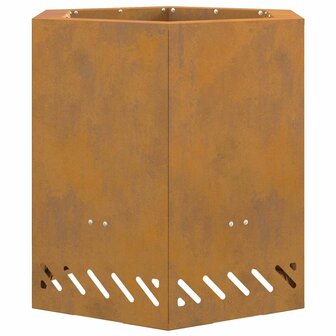 Vuurkorf Bruin 48 x 48 x 51 cm Cortenstaal 2
