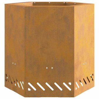 Vuurkorf Bruin 48 x 48 x 51 cm Cortenstaal 6