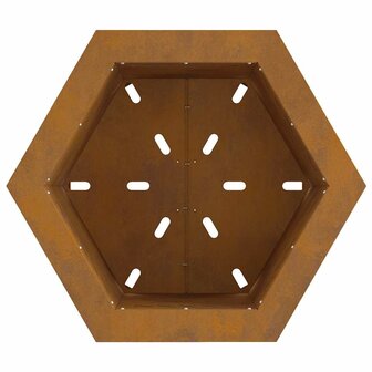 Vuurkorf Bruin 48 x 48 x 51 cm Cortenstaal 7