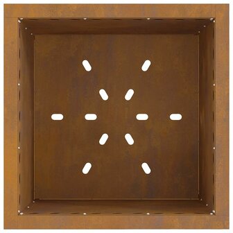 Vuurkorf Bruin 48 x 48 x 50 cm Cortenstaal 7