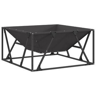 Vuurkorf Zwart 80 x 80 x 40 cm Koudgewalst staal 2