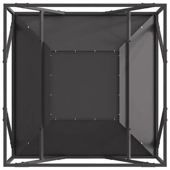 Vuurkorf Zwart 80 x 80 x 40 cm Koudgewalst staal 9