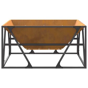 Vuurkorf Bruin 80 x 80 x 40 cm Cortenstaal 7