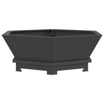 Vuurkorf Zwart 75 x 75 x 28 cm Koudgewalst staal 2