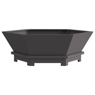 Vuurkorf Zwart 75 x 75 x 28 cm Koudgewalst staal 5