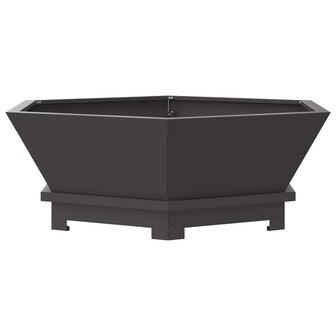 Vuurkorf Zwart 75 x 75 x 28 cm Koudgewalst staal 6