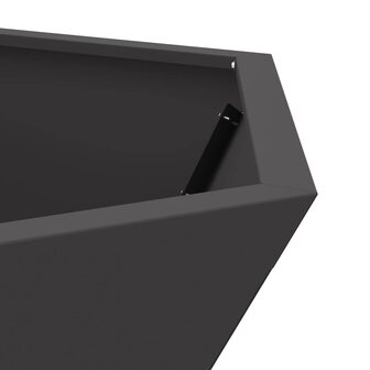 Vuurkorf Zwart 75 x 75 x 28 cm Koudgewalst staal 8