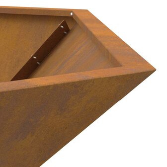 Vuurkorf Bruin 100 x 100 x 28 cm Cortenstaal 9
