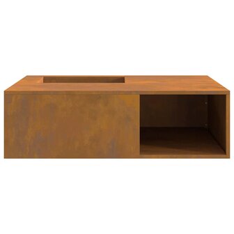 Vuurkorf Bruin 100 x 100 x 30 cm Cortenstaal 6