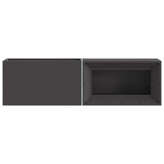Vuurkorf Zwart 160 x 45 x 35 cm Koudgewalst staal 6