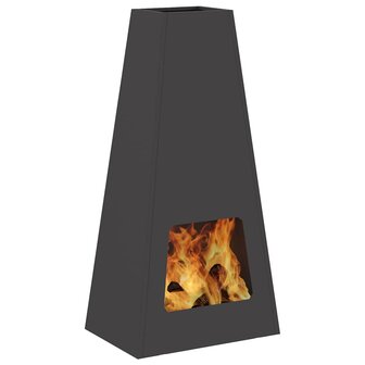Vuurkorf Zwart 50 x 35 x 100 cm Koudgewalst staal 3